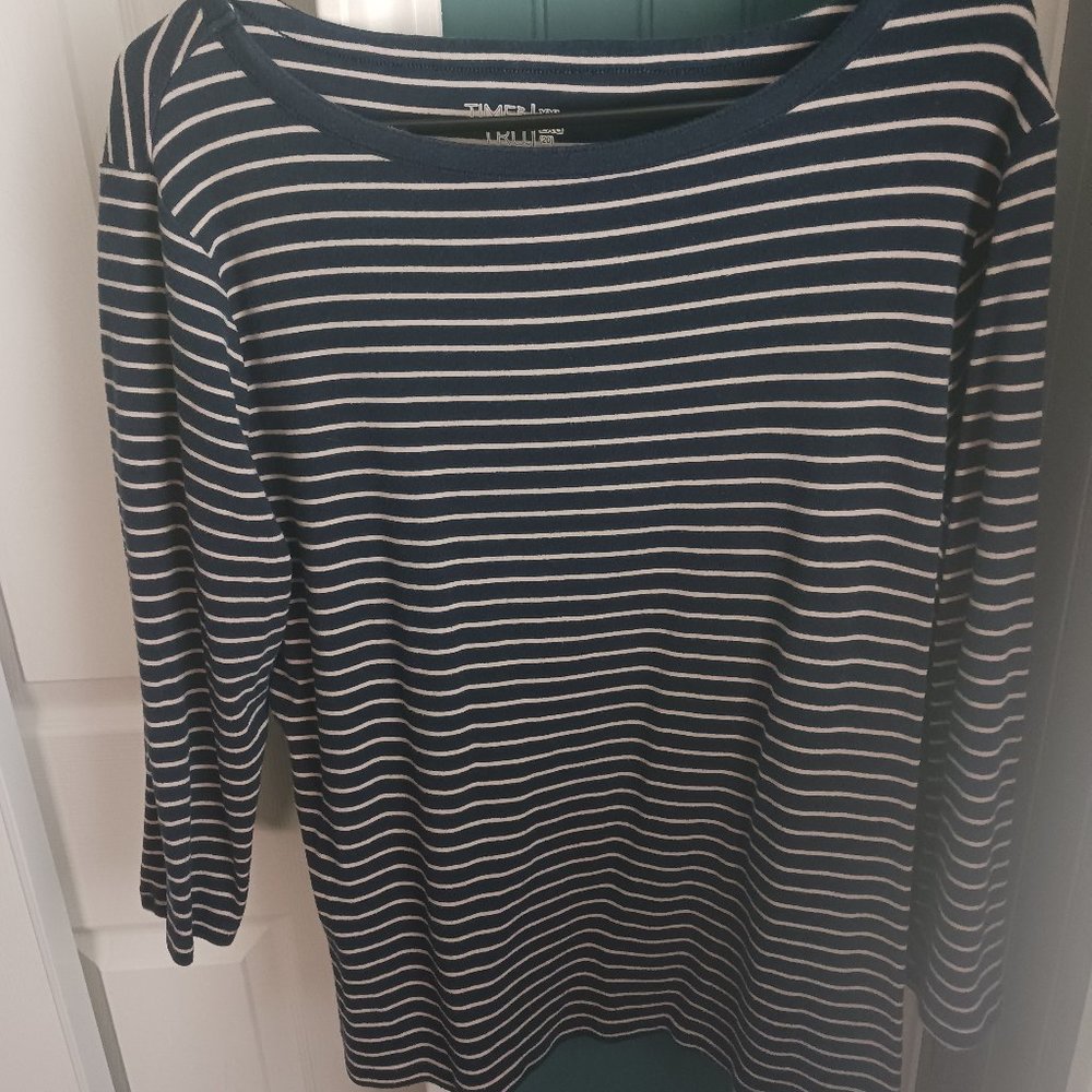 Striped Boat Neck